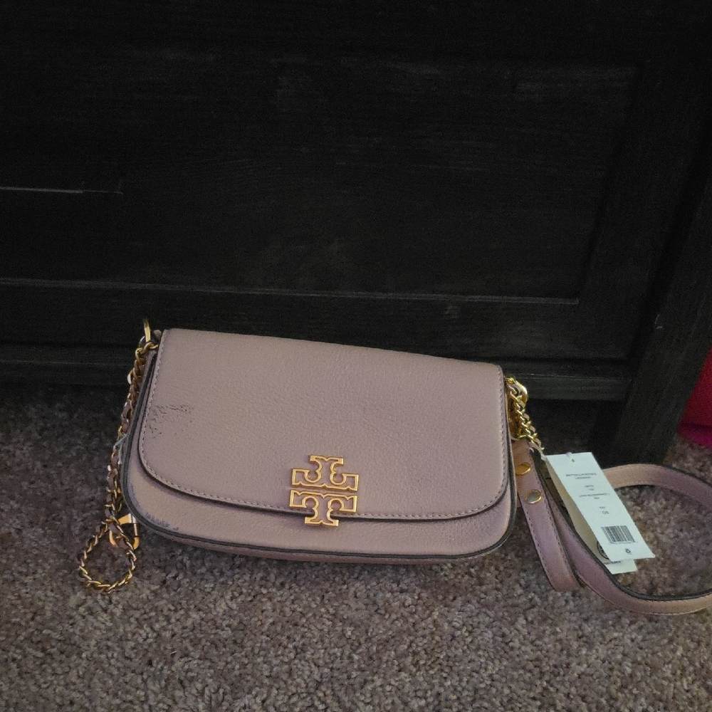 Tory Burch Britten Crossbody Bag with Gold Chain - Picture 1 of 6